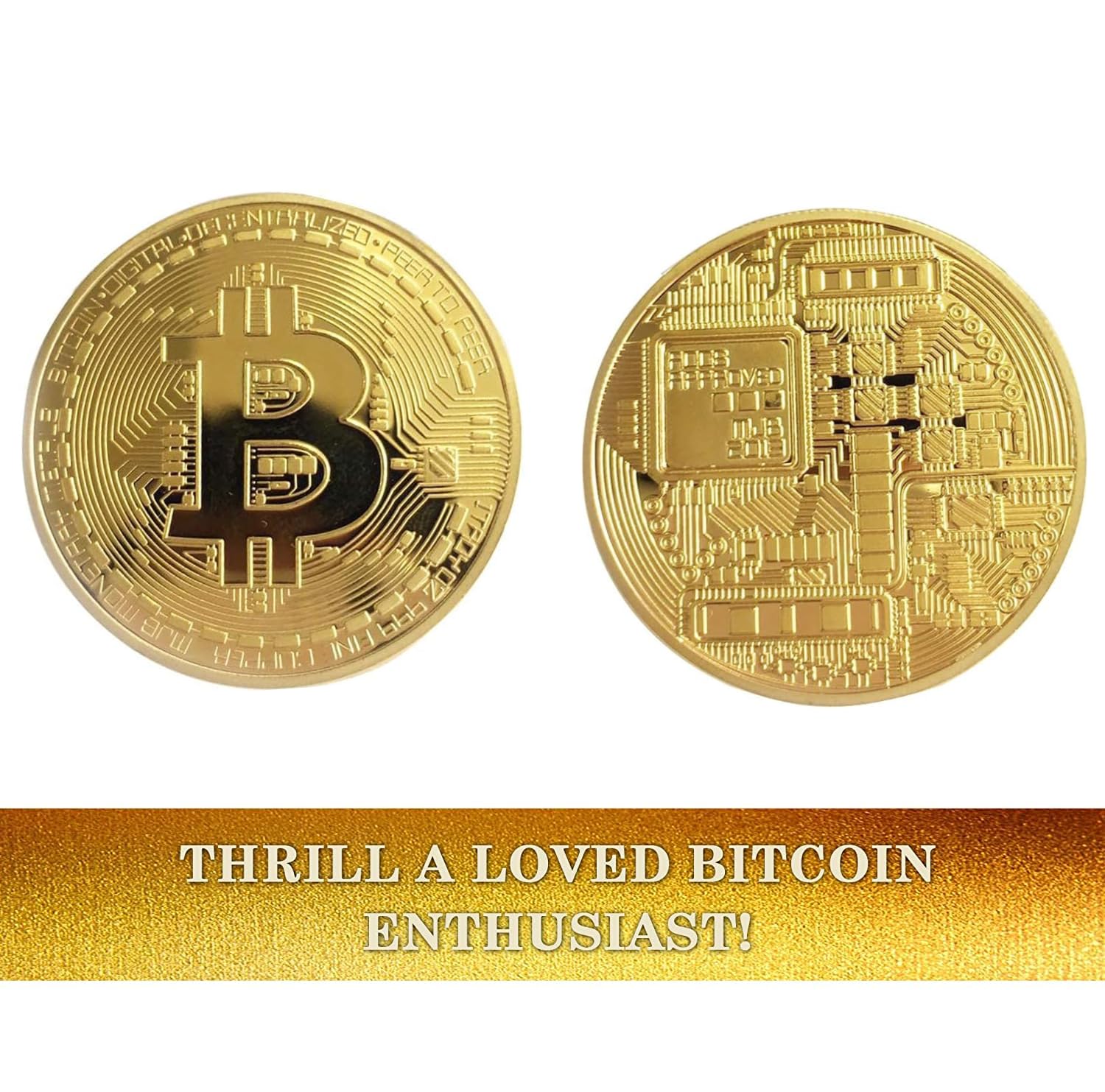 SOLIPECT 9PC Bitcoin Coin | Physical Bitcoin with Protective Case